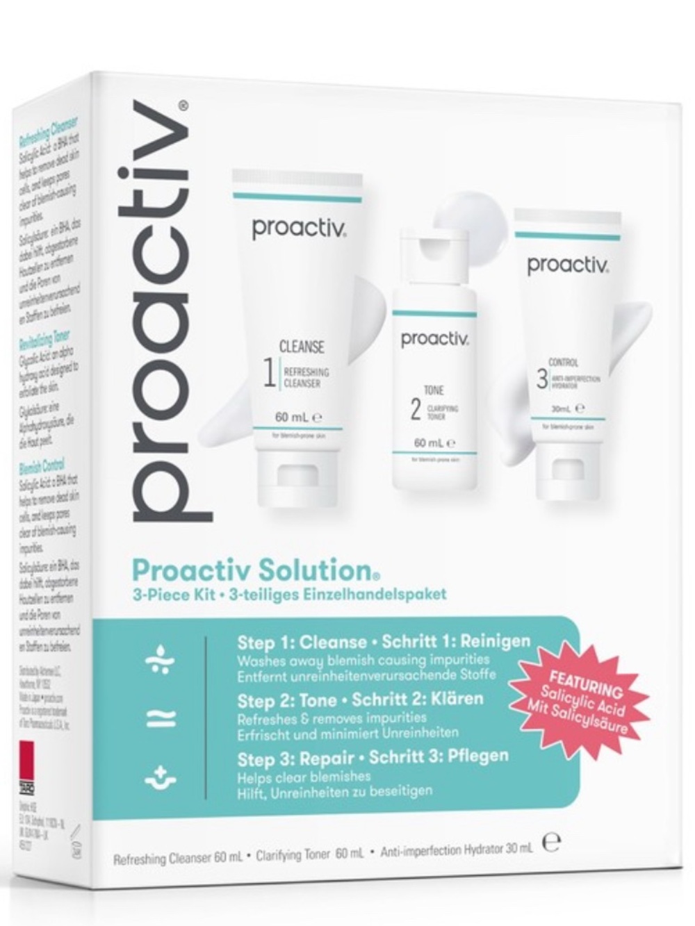 Proactiv Women’s Acne 3-Piece Kit — White & Teal